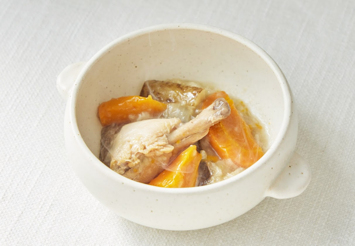 手羽元・野菜の栄養満点スープご飯